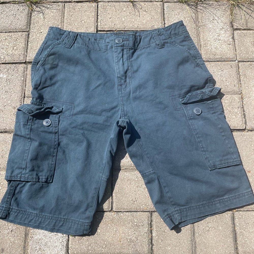 Bluenotes Gray Cargo Shorts Relaxed Fit